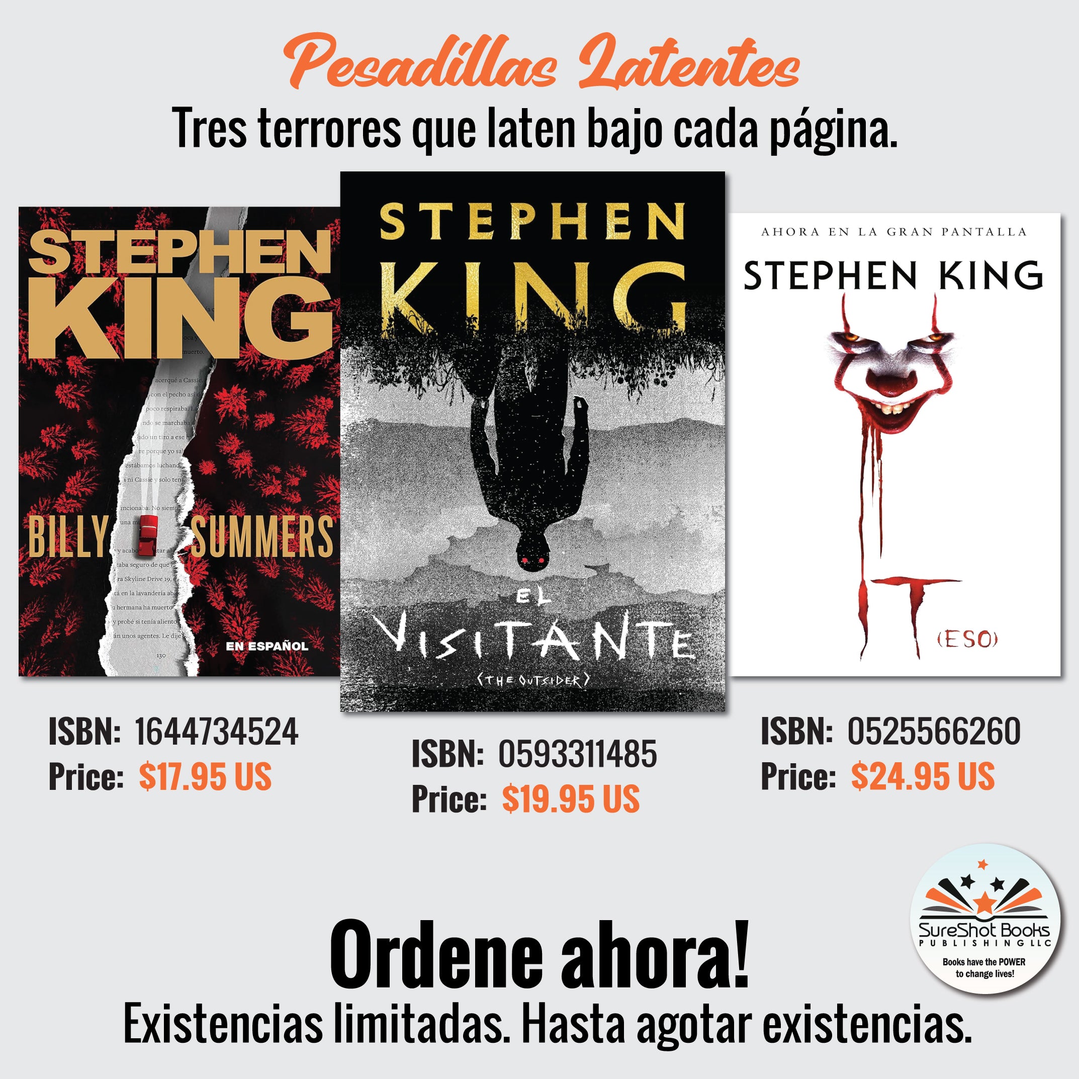 Pesadillas Latentes - Tres terrores que laten bajo cada página - SureShot Books Publishing LLC
