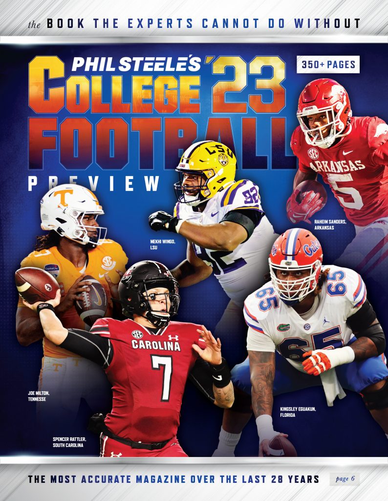 Phil Steele's College Football 2023 - In Stock - SureShot Books Publishing LLC