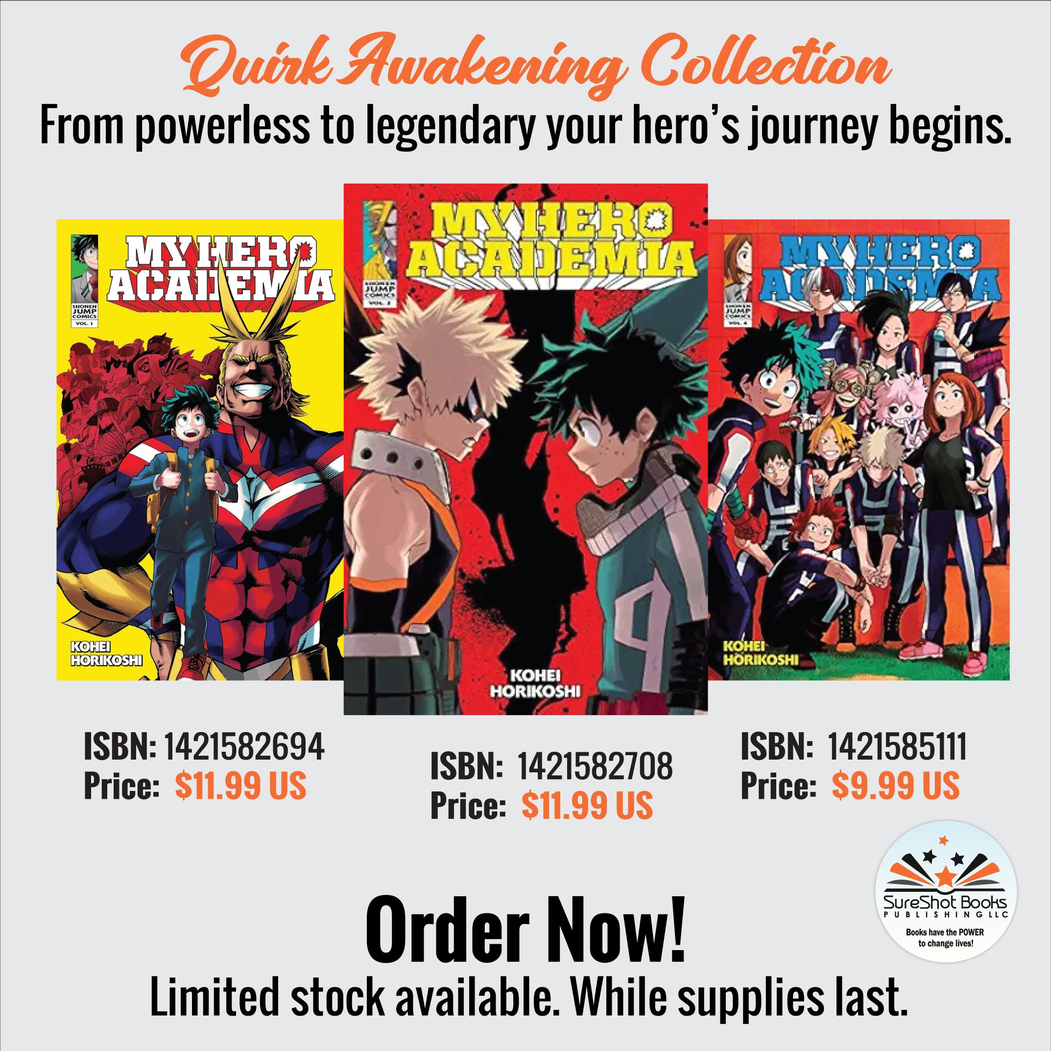Quirk Awakening Collection - From powerless to legendary your hero's journey begins