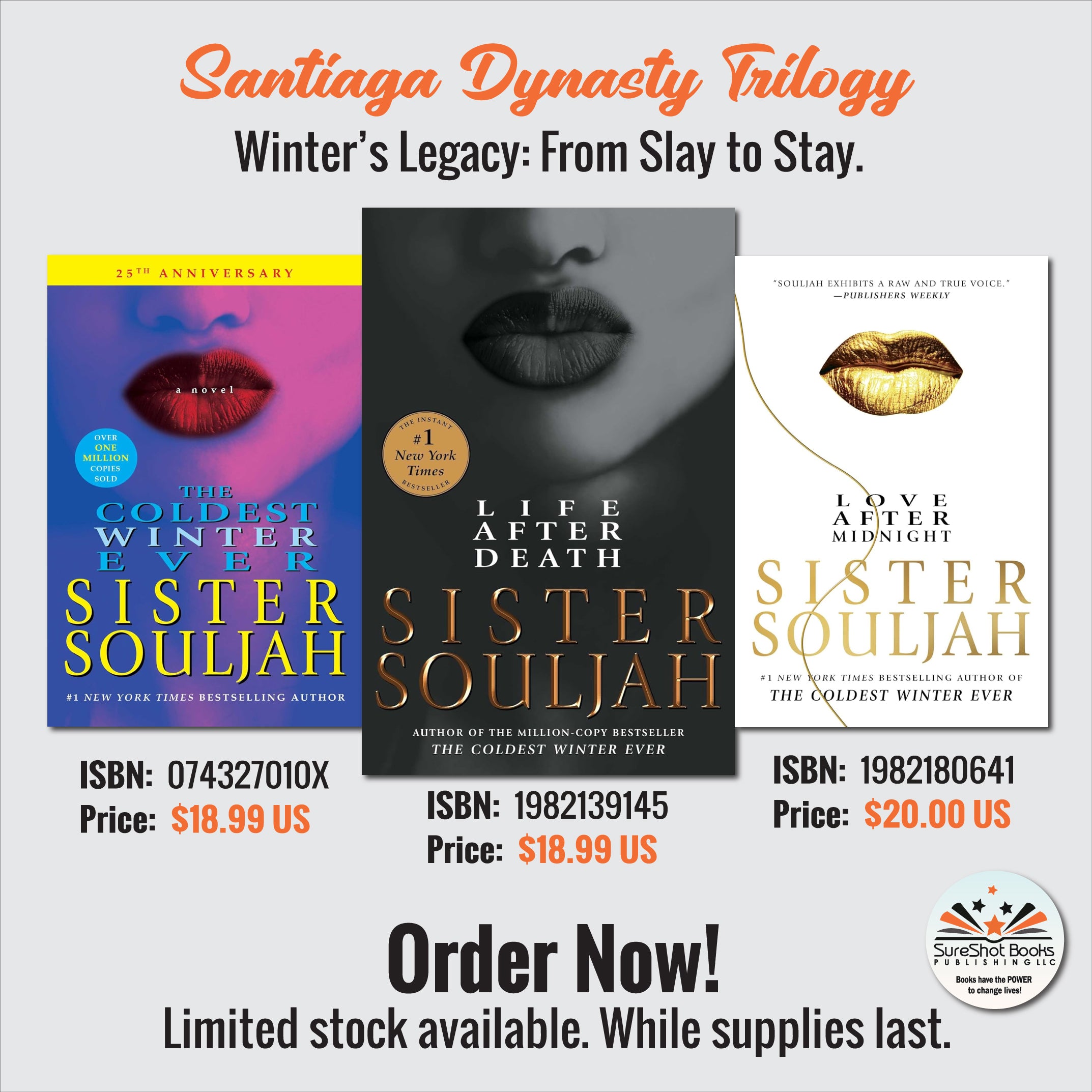 Santiaga Dynasty Trilogy - Brooklyn Bloodlines. Legends Written in Grit