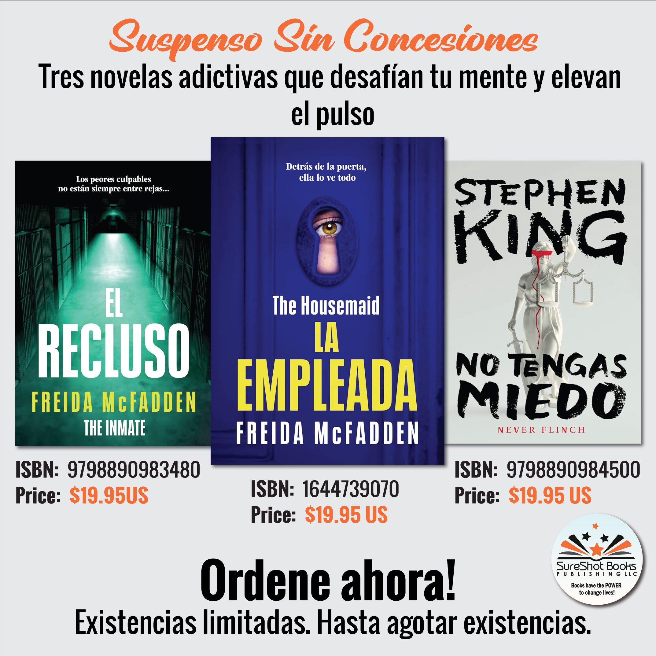 Suspenso Sin Concesiones - Tres novelas adictivas que desafían tu mente y elevan el pulso - SureShot Books Publishing LLC