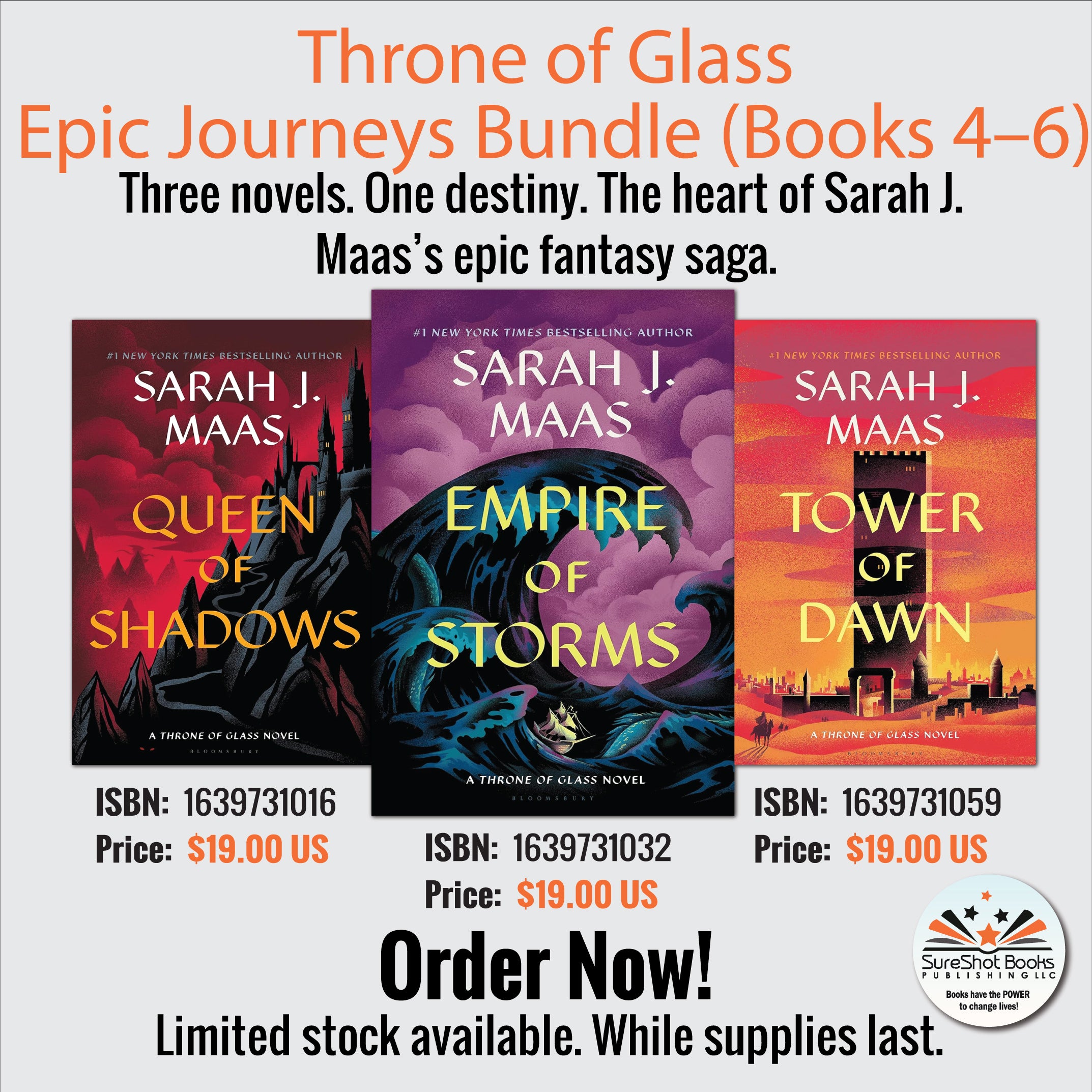 Throne of Glass Epic Journeys Bundle (Books 4-6) - Three novels. One destiny. The heart of Sarah J. Maas's epic fantasy saga - SureShot Books Publishing LLC