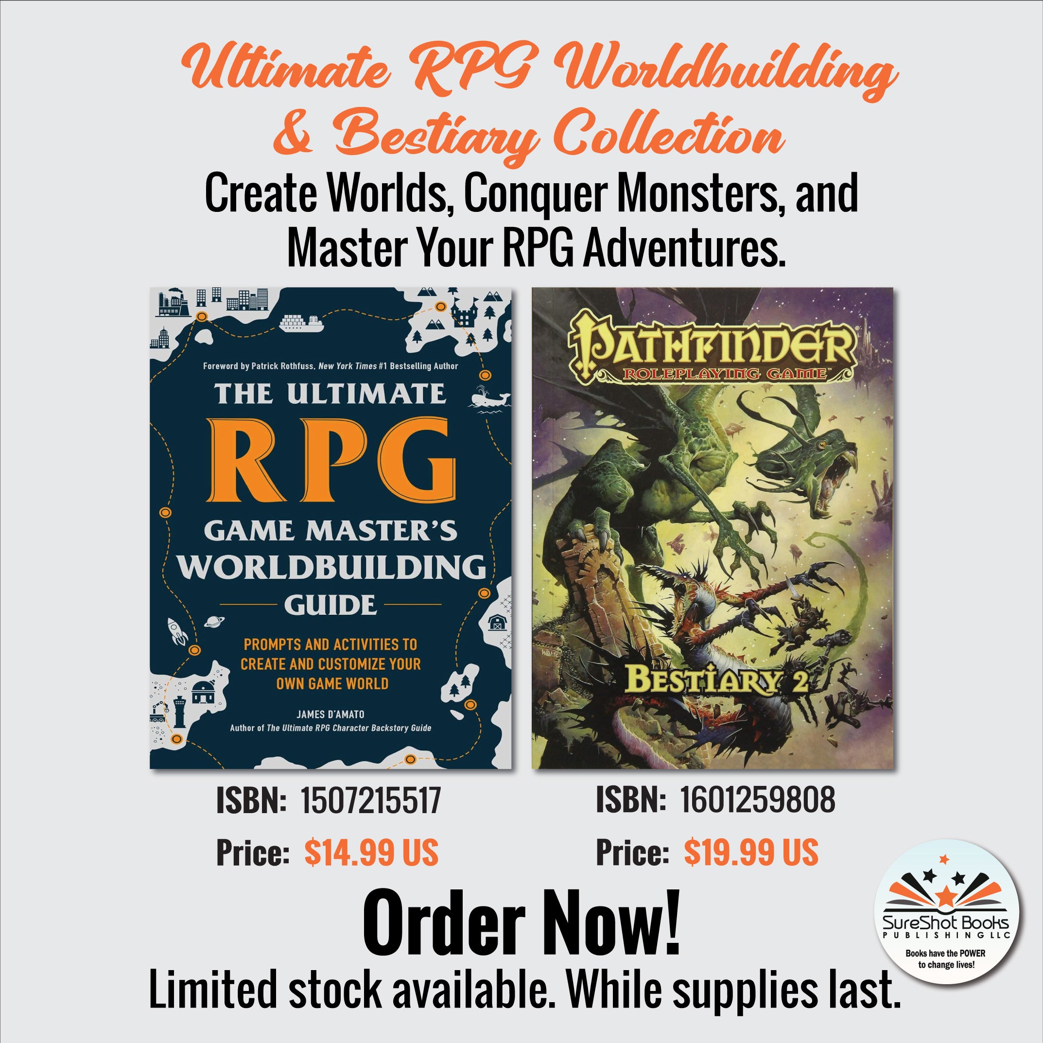 Ultimate RPG Worldbuilding & Bestiary Collection - Create Worlds, Conquer Monsters, and Master Your RPG Adventures - SureShot Books Publishing LLC