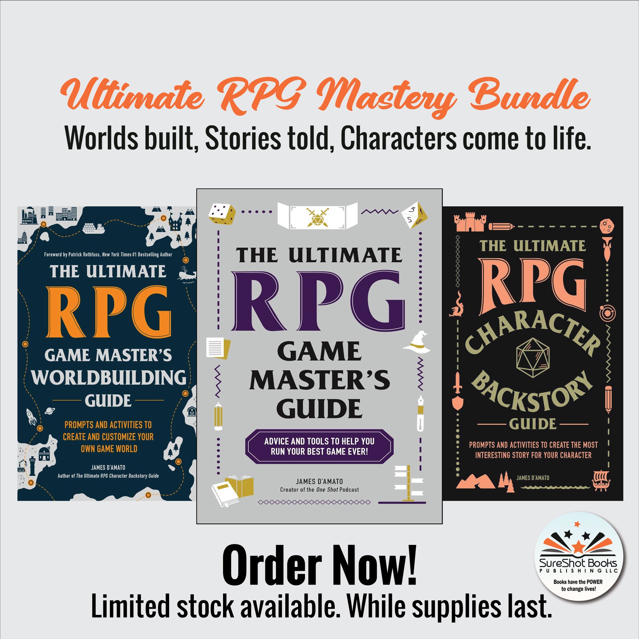 Ultimate RPG Mastery Bundle - Worlds built, Stories told, Characters come to life - SureShot Books Publishing LLC
