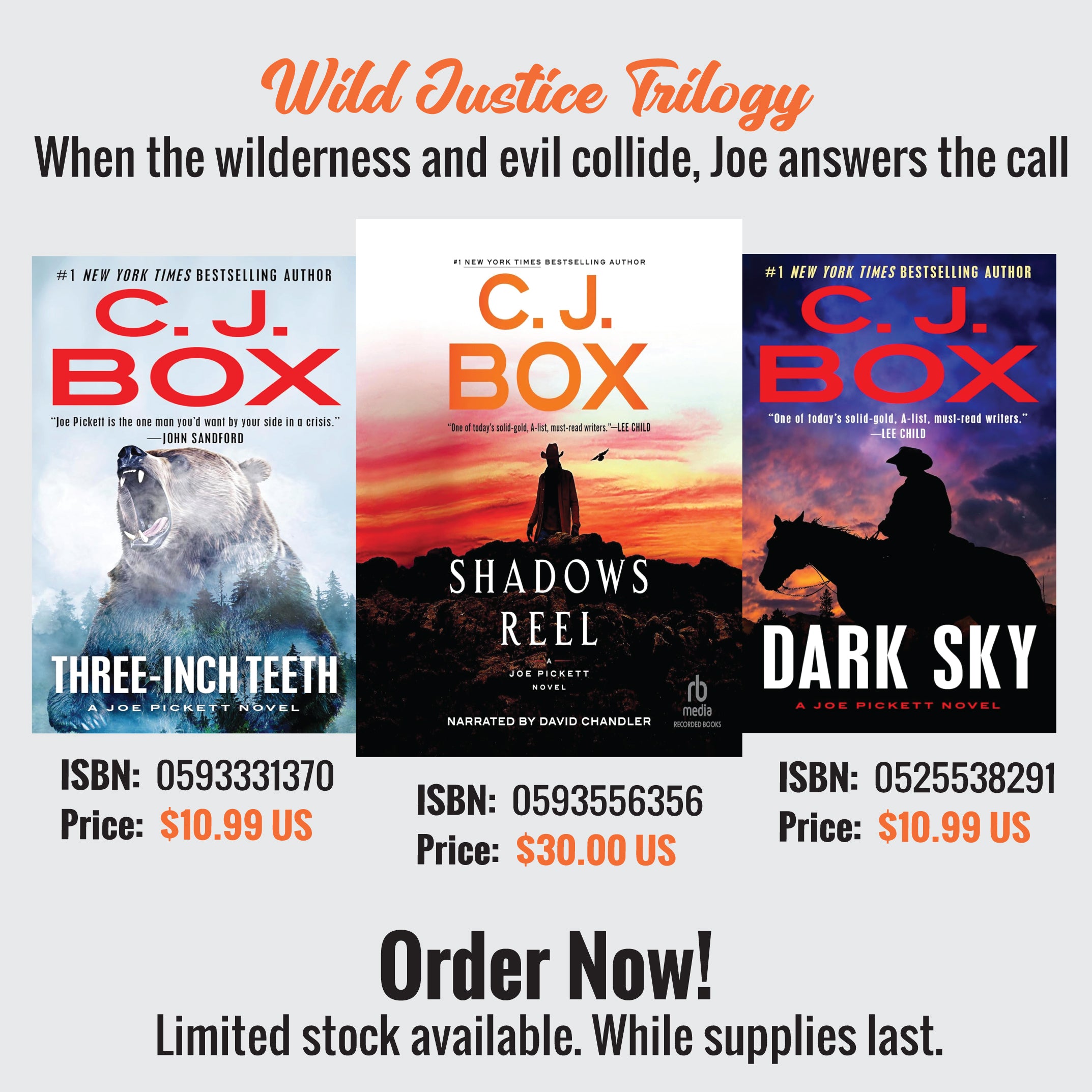 Wild Justice Trilogy - When the wilderness and evil collide, Joe answers the call - SureShot Books Publishing LLC