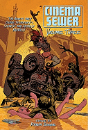 Cover of Cinema Sewer Volume 3 by SureShot Books, featuring bold comic-style artwork for the adult movie history guide.