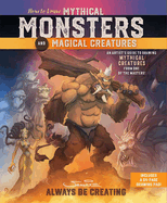 Illustration from "How to Draw Mythical Monsters and Magical Creatures" showing a detailed mythical dragon sketch, published by SureShot Books.