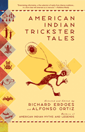 Cover image of "American Indian Trickster Tales" book by SureShot Books Publishing LLC, featuring vibrant Native American artwork.
