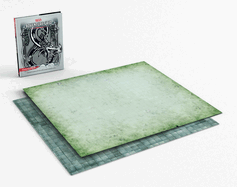 D&D Adventure Grid by SureShot Books Publishing LLC, featuring a detailed game map with grid lines and fantasy terrain elements.