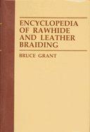 Open book titled "Encyclopedia of Rawhide and Leather Braiding" by SureShot Books Publishing LLC showing detailed braiding patterns and techniques.