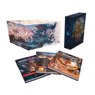 Dungeons & Dragons Rules Expansion Gift Set by SureShot Books Publishing LLC featuring multiple rulebooks and game accessories.