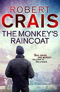 Cover image of "The Monkey's Raincoat" novel by Elvis Cole, published by SureShot Books Publishing LLC, featuring a mysterious rainy scene.