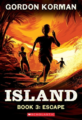 Paperback of Escape from the Island Trilogy Book 3 by Scholastic Inc., showing the book cover with island scenery and title text.