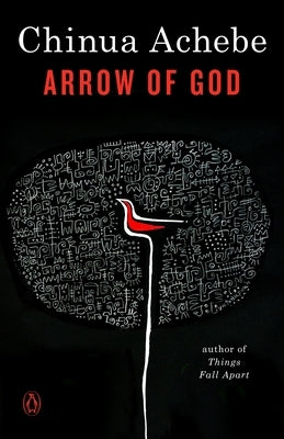 Paperback copy of Arrow of God by Penguin Books featuring the book cover with title and author details.