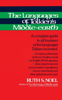 Paperback of The Languages of Tolkien's Middle-Earth by William Morrow & Company, showing the book cover with Tolkien language scripts.