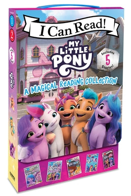 My Little Pony paperback book set featuring five books including Ponies Unite, Izzy Does It, and Meet the Ponies of Maritime Bay.