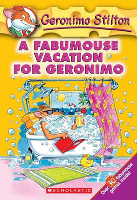 Paperback book titled "A Fabumouse Vacation for Geronimo" by Scholastic Paperbacks featuring colorful illustrated cover art.