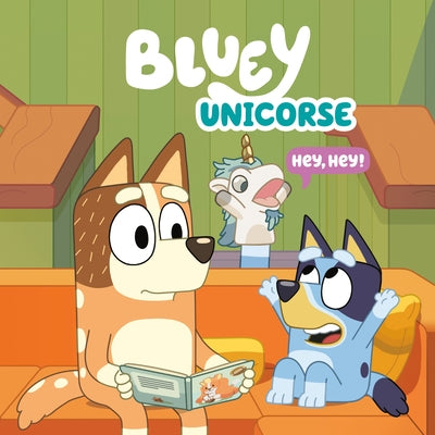 Bluey: Unicorse paperback book by Penguin Young Readers Licenses featuring a colorful cover with Bluey and a unicorn character.