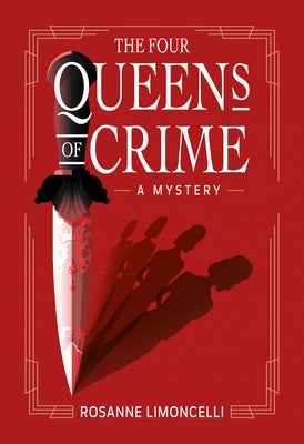 Paperback of The Four Queens of Crime by Crooked Lane Books showing the book cover with dark, vintage-style artwork and title text.