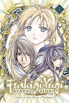 Paperback of Fushigi Yûgi: Byakko Senki, Vol. 1 manga by Viz Media featuring colorful cover art with characters and Japanese text.