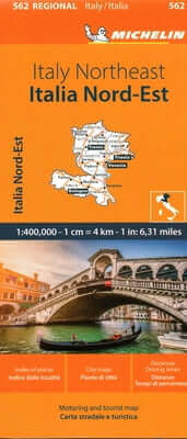 Italy: Northeast Map 562 Folded Michelin Travel Publications