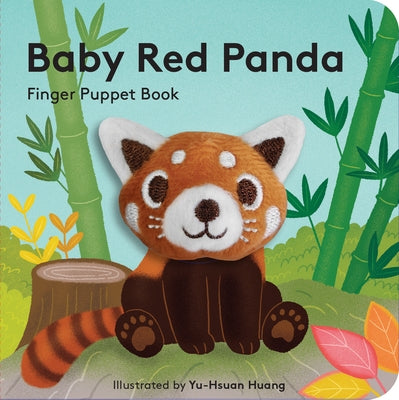 Paperback Baby Red Panda finger puppet book by Chronicle Books featuring a cute red panda illustration for children.