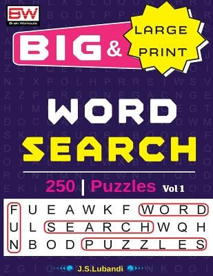 BIG & Large Print WORD SEARCH Puzzles by Lubandi, J. S.