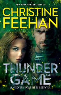 Paperback copy of Thunder Game by Berkley Books, featuring the book cover with bold title and lightning-themed design.