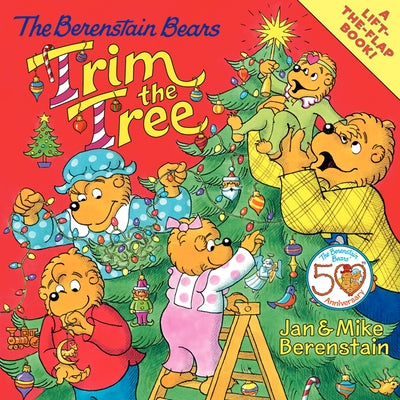 Paperback of The Berenstain Bears Trim the Tree Christmas holiday book for kids by HarperCollins, featuring colorful holiday illustrations.