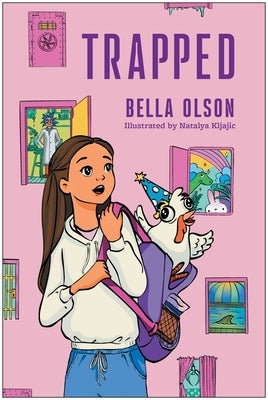 Paperback of "Trapped" by Benbella Books, showing the book cover with title and author text visible.
