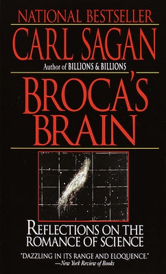 Mass market paperbound of Broca's Brain: Reflections on the Romance of Science by Ballantine Books, showing the book cover with title and author.