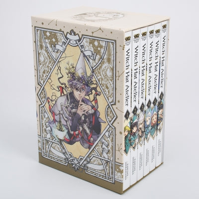 Paperback Witch Hat Atelier Manga Box Set 1 by Kodansha Comics, featuring colorful cover art and multiple manga volumes.