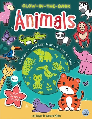 Glow-In-The-Dark Animals Sticker Activity Book by Regan, Lisa