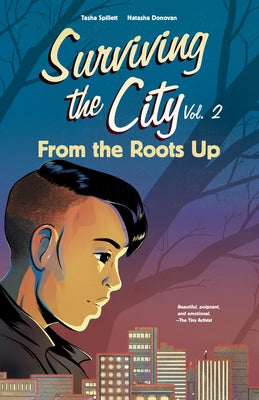 Paperback book titled "From the Roots Up" by Highwater Press, featuring a colorful cover with indigenous artwork.