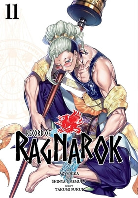 Paperback of Record of Ragnarok Vol. 11 by Viz Media, showing the cover with dynamic illustrated characters.