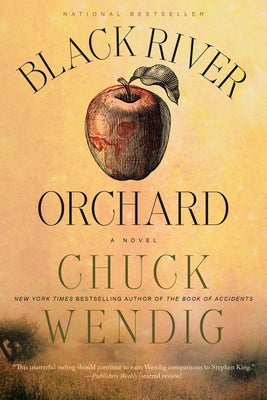 Black River Orchard paperback book by Del Rey Books, featuring a dark, moody cover with an orchard scene.