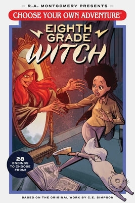 Paperback Choose Your Own Adventure Eighth Grade Witch book by Oni Press featuring colorful illustrated cover with witch and adventure theme.