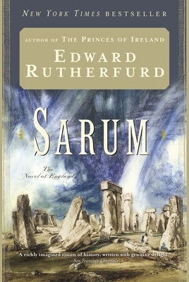 Paperback edition of Sarum: The Novel of England by Ballantine Books, showing the book cover with title and author details.