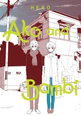 Paperback manga book "Ako and Bambi, Vol. 7" by Yen Press featuring cover art with characters and colorful design.