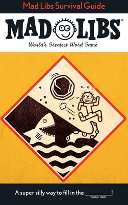 Paperback Mad Libs Survival Guide with colorful cover featuring playful illustrations, designed for word game enthusiasts.