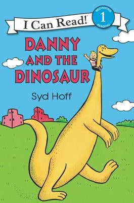 Paperback copy of "Danny and the Dinosaur" by HarperCollins featuring colorful cover art with a friendly dinosaur and a young boy.
