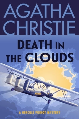 Paperback edition of "Death in the Clouds" Hercule Poirot mystery by William Morrow & Company, showing the cover art.