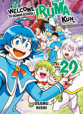Paperback of "Welcome to Demon School! Iruma-Kun" volume 20 by Vertical Comics, featuring colorful demon characters on the cover.