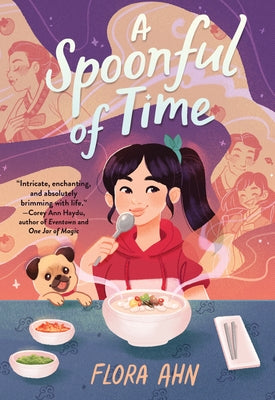 Paperback of A Spoonful of Time by Quirk Books, featuring a colorful cover with whimsical clock and tea imagery.