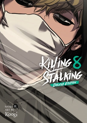 Paperback of Killing Stalking Deluxe Edition Volume 8 by Seven Seas, featuring artwork on the cover of this manga graphic novel.