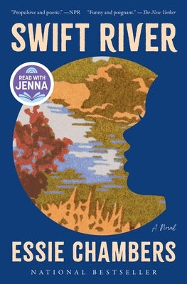 Paperback of Swift River novel by Simon & Schuster featuring a cover with a serene river scene and soft blue tones.