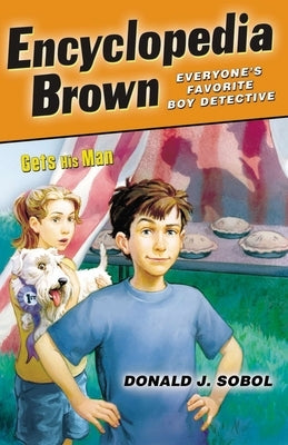 Paperback of "Gets His Man" by Puffin Books, featuring the book cover with title and author text.