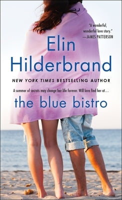 Paperback copy of The Blue Bistro novel by St. Martin's Griffin, featuring a cover image with blue tones and bistro scene.