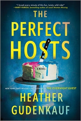 Paperback copy of The Perfect Hosts novel by Park Row, featuring the book cover with title and author details.