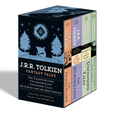 Tolkien Fantasy Tales Box Set (the Tolkien Reader, the Silmarillion, Unfinished Tales, Sir Gawain and the Green Knight): Essays, Epics, and Translatio Boxed Set Del Rey Books
